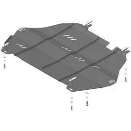 Стальная защита двигатель, КПП, Volvo XC90 с 2015 г.в., XC60 c 2017 г.в. ООО Трио Сервис