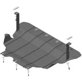 Стальная защита двигатель, КПП, VW Passat B8 ООО Трио Сервис