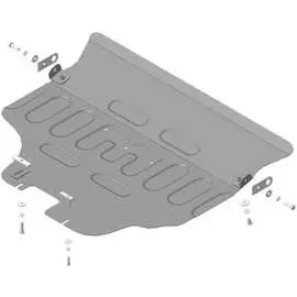 Стальная защита двигатель, Subaru Outback, с 2021 г.в. ООО Трио Сервис