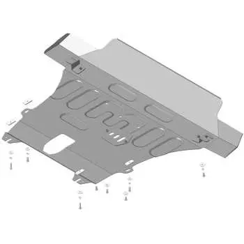 Стальная защита ПБ, Д, КПП, Renault Duster с 2021 ООО Трио Сервис