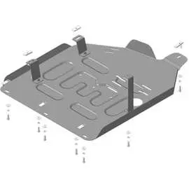 Стальная защита ПрП, VW T6.1, только с защитой бака ООО Трио Сервис