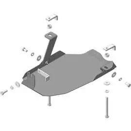 Стальная защита ЗДф, Hyundai Santa Fe 2018-20, KIA Sorento Prime 2015-20 ООО Трио Сервис