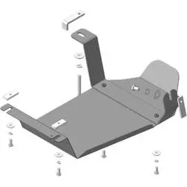 Стальная защита ЗДф, MB ML350, W-166 2012-2015 ООО Трио Сервис