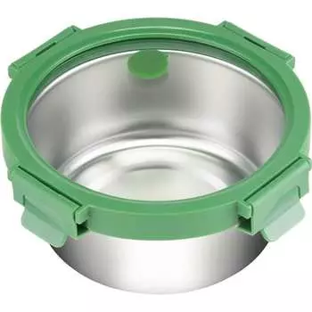 Стальной ланч-бокс Smart Solutions SFE-SS-LB-ST-GLS-GRN-650