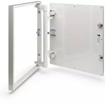 Стальной ревизионный люк под плитку Хаммер Стил st33