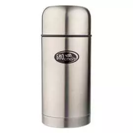 Стальной термос для еды biostal 1л, чехол nt-1000