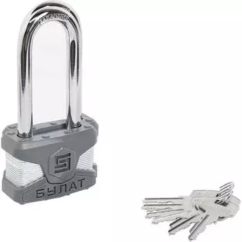 Стальной замок навесной БУЛАТ ВС 0165-01 ПЛ 16521