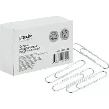Стальные гофрированные скрепки Attache Economy 1239381