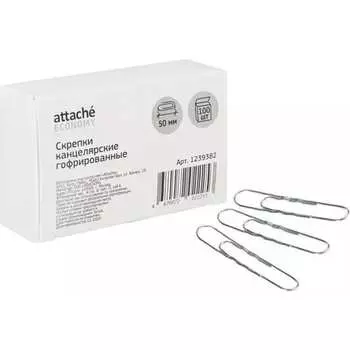 Стальные гофрированные скрепки Attache Economy 1239382