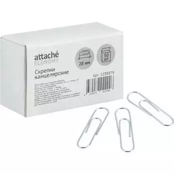 Стальные негофрированные скрепки Attache Economy