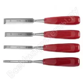 Стамески с пластмассовой ручкой (набор; 8; 12; 16; 20 мм; 4 шт) "мастер" зубр 18094-h4