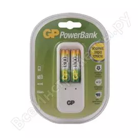 Стандартная зарядка gp pb410 аа и ааа аккумуляторов и 2 аккумулятора 130aahc aa pb410gs130-2cr2