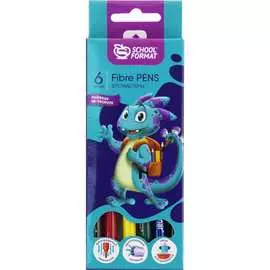 Стандартные фломастеры SCHOOLFORMAT SMART DINO ФЛ06-СМД