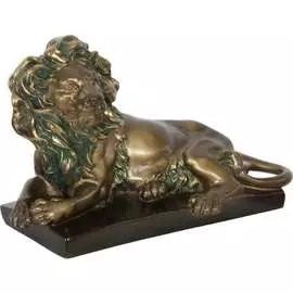 Статуэтка BOGACHO Лев Царь зверей 22380/бронзовый