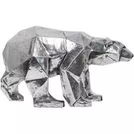 Статуэтка BOGACHO Медведь Шейп 22698/серебристый