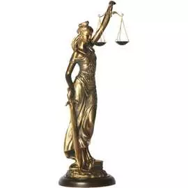 Статуэтка BOGACHO Девушка Фемида 4 22445/бронзовый