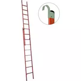 Стеклопластиковая приставная диэлектрическая раздвижная лестница Антиток ЛСПРД-5.0 Е К 471575