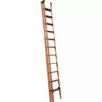 Стеклопластиковая приставная раздвижная диэлектрическая лестница Диэлектрик ЛСПРД-9,0 Евро