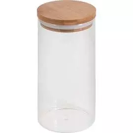 Стеклянная банка для сыпучих продуктов Mallony BAMBU 004446