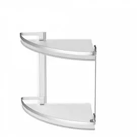 Стеклянная двухуровневая угловая полка AM.PM Sense L A7456200