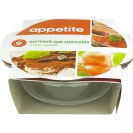 Стеклянная кастрюля appetite PL16