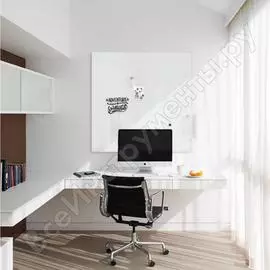 Стеклянная магнитно-маркерная доска markglass ral 9003 1000x1000 мм, белый mg1001009003