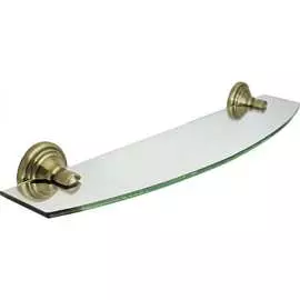 Стеклянная полка Bath Plus BRONX gold BXG-65703