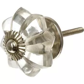 Стеклянная ручка для мебели BlumenHaus Хрусталь 66318