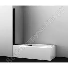 Стекляннная шторка на ванну WasserKraft Berkel 48P01-80BLACK