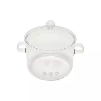 Стеклянная термостойкая кастрюля URM D01195