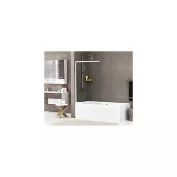 Стекляннная шторка на ванну WasserKraft Main 41S02-100