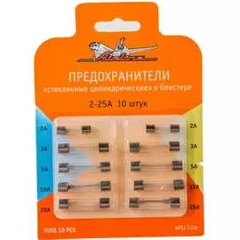 Стеклянные цилиндрические предохранители Airline AFU-T-06