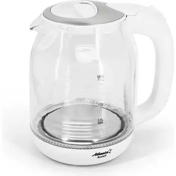 Стеклянный электрический чайник Atlanta ATH-2469 white