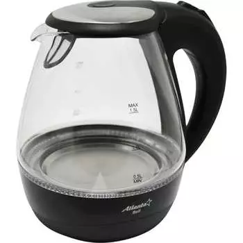 Стеклянный электрический чайник Atlanta ATH-2460 black