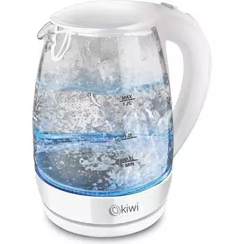 Стеклянный электрический чайник KIWI KK-3328W