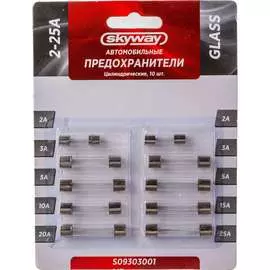 Стеклянный цилиндрический предохранитель SKYWAY S09303001