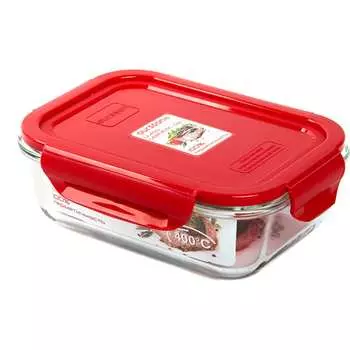 Стеклянный контейнер OURSSON CG0602S/RD