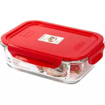 Стеклянный контейнер OURSSON CG1002S/RD