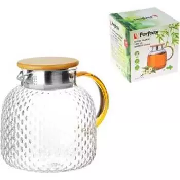 Стеклянный заварочный чайник PERFECTO LINEA Bamboo 38-130018