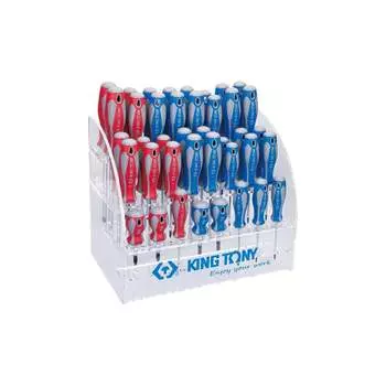 Стенд со стандартными отвертками KING TONY 31427MR