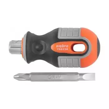 Стержневая двусторонняя отвертка Ombra 756238 ROUND GRIP 55773