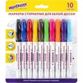 Стираемые маркеры для белой доски ЮНЛАНДИЯ COLORWAY 152100