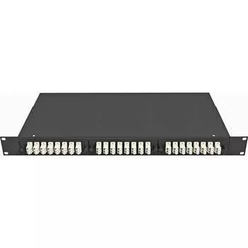 Стоечный многомодовый кросс оптический TopLan КРС-Top-1U-D24LC/U-OM3-BK