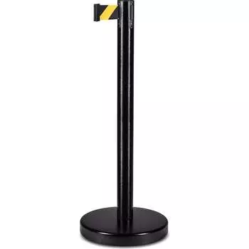 Стойка ограждения Rusbarrier BSLN-327635 BLACK yellow/black