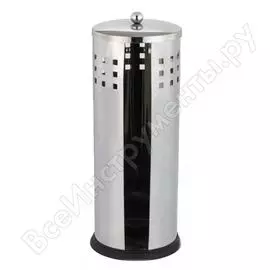 Стойка wc fora с крышкой для запасных рулонов туалетной бумаги for-ct061