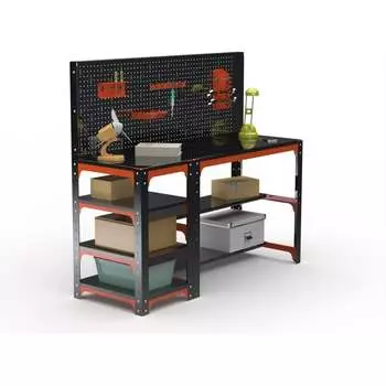 Стол металлический ООО Металекс серия KIT 750x1600x400 с боковыми полками, ОЧ 201246