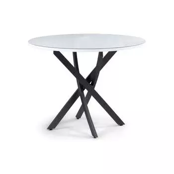 Стол Woodville Лауриц черный / белый 504212