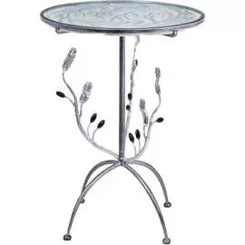 Столик BOGACHO Oliva Branch 19088/серебро