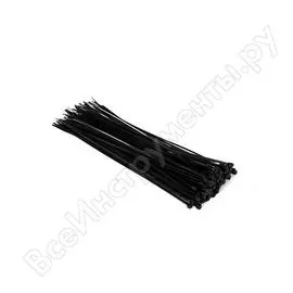 Стяжка telecom нейлон 3.6х300мм, черная 100шт tie3.6x300mm-b