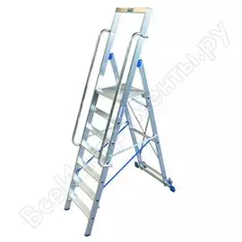 Алюминиевая стремянка на роликах Krause STABILO 127778